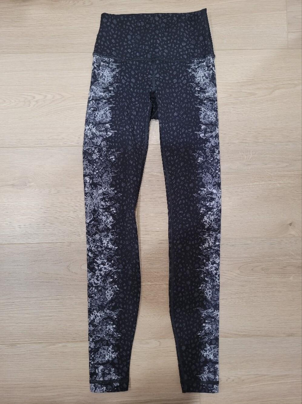 Black Floral-Print Women’s Jeans